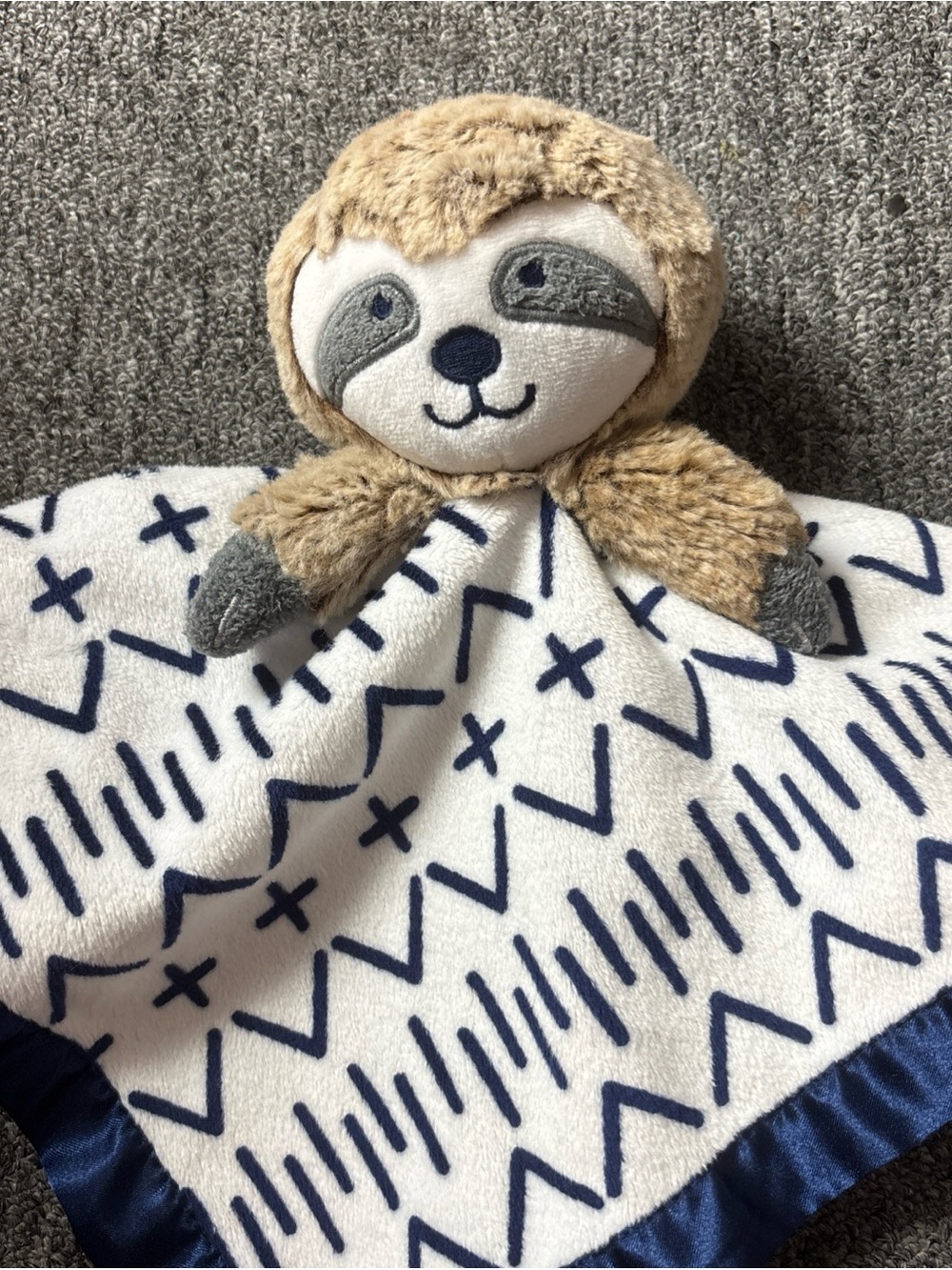 Cloud island Sloth Lovey Toy stuffed animal plush blankie